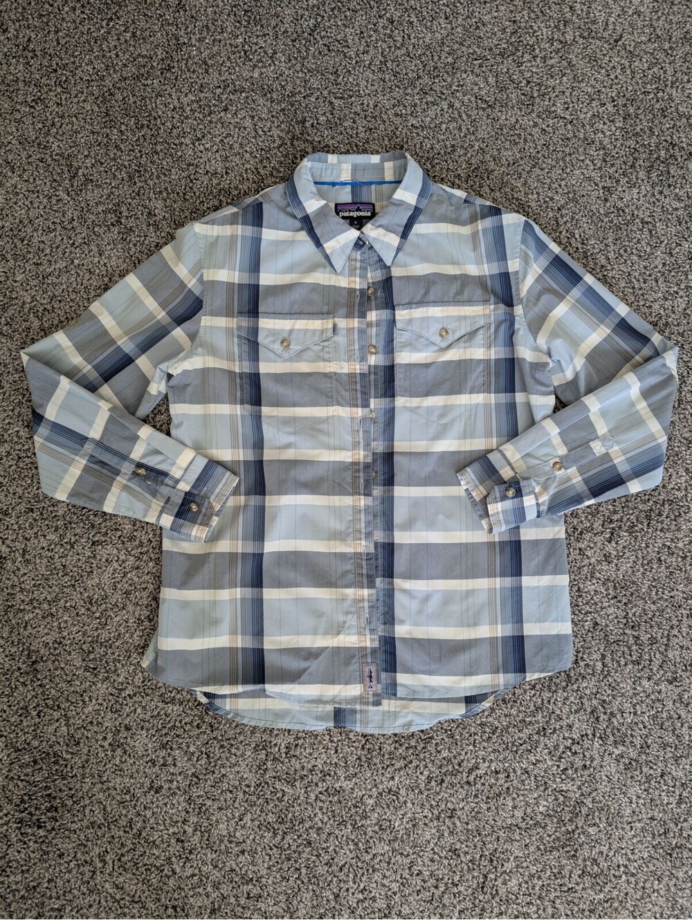 Patagonia Men's Long Sleeve Plaid Performance Shirt Small